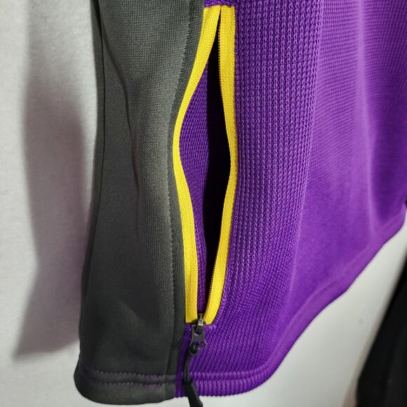 NFL Minnesota Vikings Men’s M 1/4 Zip Pullover Purple Football Waffle Knit NEW - Picture 13 of 16